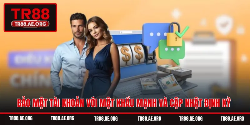 Bảo mật tài khoản với mật khẩu mạnh và cập nhật định kỳ